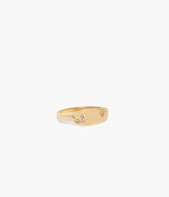 BAGUE BASALTE DORÉ