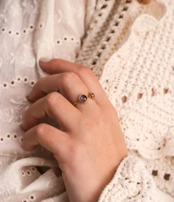 BAGUE BLEUET MULTICOLORE