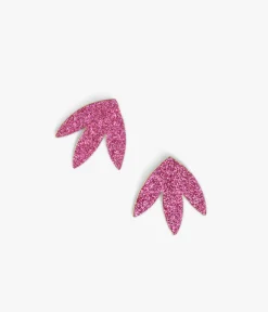 BOUCLES D'OREILLES AMANDE ROSE