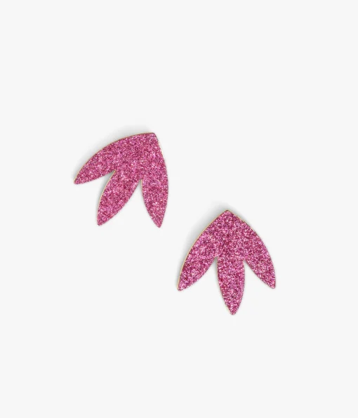 BOUCLES D'OREILLES AMANDE ROSE