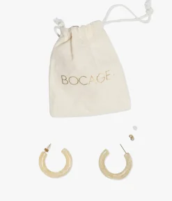 BOUCLES D'OREILLES ANNEFLEUR TRANSPARENT