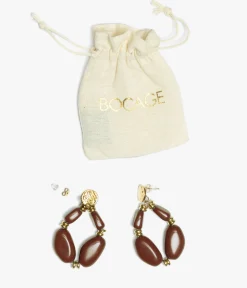 BOUCLES D'OREILLES ANNELOU CHOCOLAT