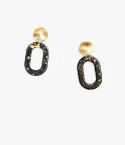 BOUCLES D'OREILLES BLEUETTES NOIR