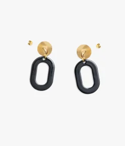 BOUCLES D'OREILLES BLEUETTES NOIR