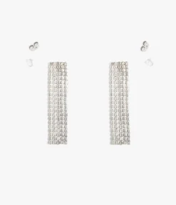 BOUCLES D'OREILLES BRILLANCE ARGENT