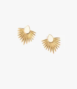 BOUCLES D'OREILLES BRITT BLANC