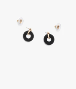 BOUCLES D'OREILLES BRUNELLE NOIR
