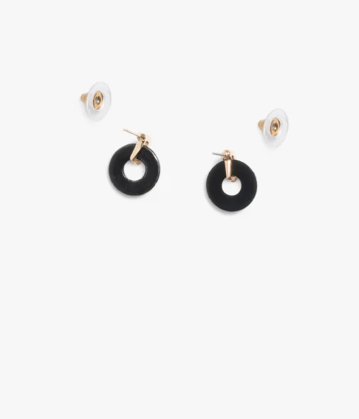 BOUCLES D'OREILLES BRUNELLE NOIR