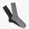CHAUSSETTES ADELON NOIR ET GRIS