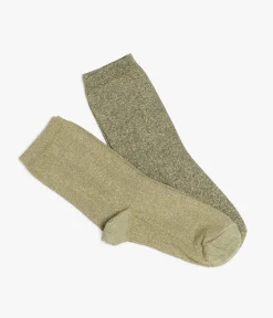 CHAUSSETTES NACRE KAKI