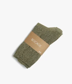 CHAUSSETTES NACRE KAKI