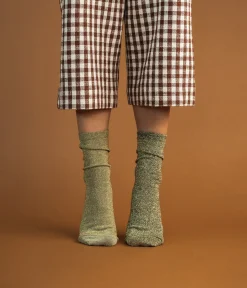 CHAUSSETTES NACRE KAKI