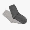 CHAUSSETTES NACRE NOIR ET GRIS