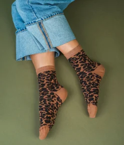 CHAUSSETTES NINALOU LEOPARD