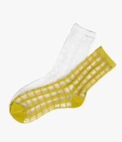 CHAUSSETTES NIRINA VERT ET BLANC
