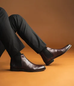CHELSEA BOOTS DORIAN LIE DE VIN