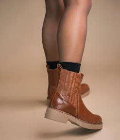 CHELSEA BOOTS SOLLENE COGNAC