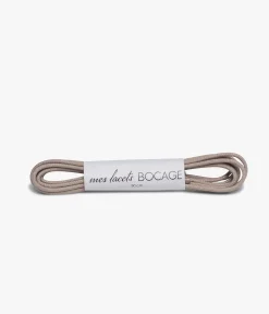 Lacets ronds beige