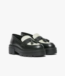 MOCASSIN ANGELE NOIR ET BLANC