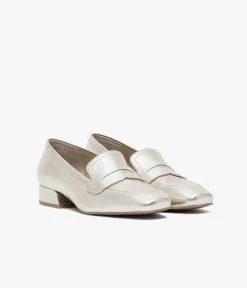 MOCASSIN ANGIE PLATINE