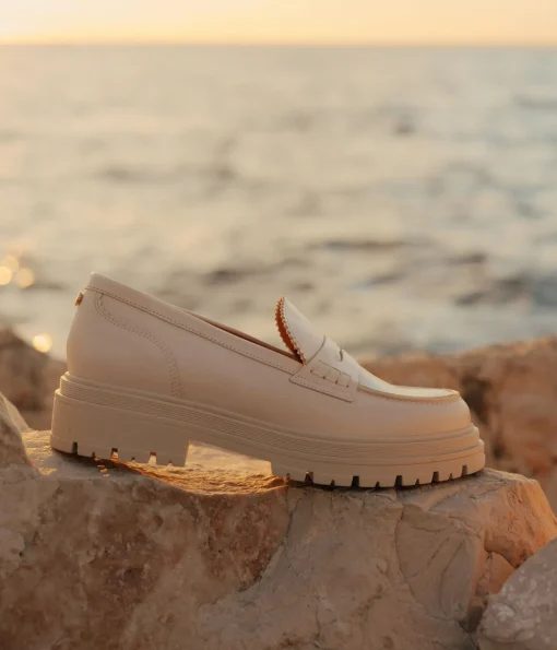 MOCASSINS ALINARO BLANC