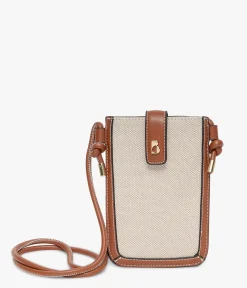 POCHETTE TELEPHONE EMELINE COGNAC