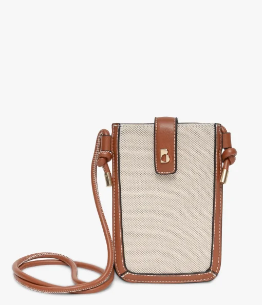 POCHETTE TELEPHONE EMELINE COGNAC