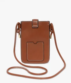 POCHETTE TELEPHONE EMELINE COGNAC