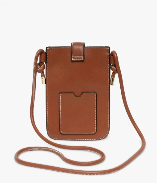 POCHETTE TELEPHONE EMELINE COGNAC