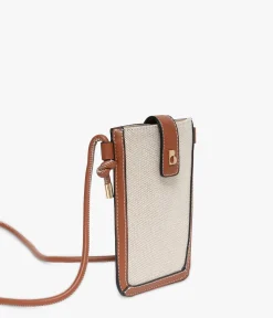 POCHETTE TELEPHONE EMELINE COGNAC