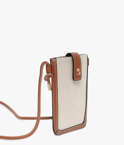 POCHETTE TELEPHONE EMELINE COGNAC