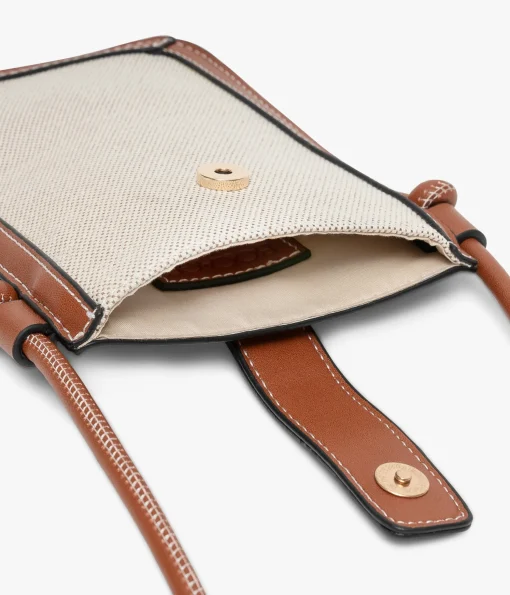 POCHETTE TELEPHONE EMELINE COGNAC
