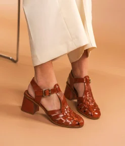 SANDALE DELFINA COGNAC