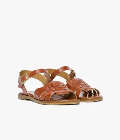 SANDALE GLOVER COGNAC
