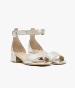 SANDALE GRETA PLATINE