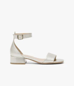 SANDALE GRETA PLATINE