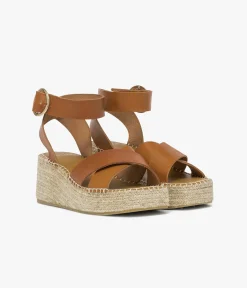 SANDALE HORTENSE COGNAC