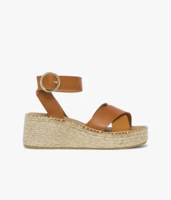 SANDALE HORTENSE COGNAC