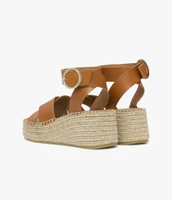 SANDALE HORTENSE COGNAC