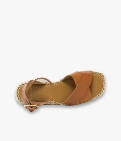SANDALE HORTENSE COGNAC