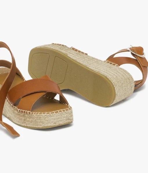 SANDALE HORTENSE COGNAC