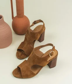 SANDALE PENSEE COGNAC
