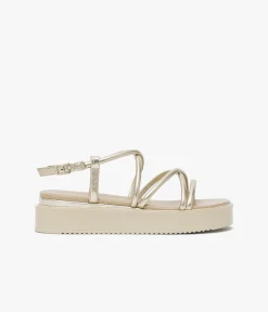 SANDALE ROMMIE PLATINE